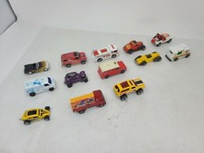  LOT OF 13 VINTAGE DIECAST CARS, HOT WHEELS, MATCHBOX ETC. REDLINES
