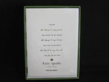 KATE SPADE Notecard Set "Bridesmaid Request" ~ 10 Cards & Lined Envelopes ~ NEW