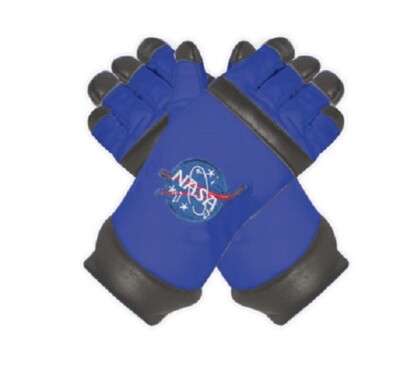 Underwraps Astronaut Gloves Blue Childrens Halloween Costume