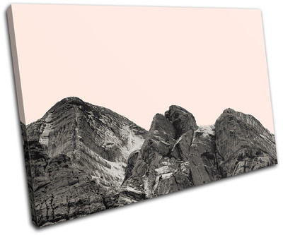 Mountain Modern Simple Colour Landscapes SINGLE Leinwand Wand Kunst Bild drucken