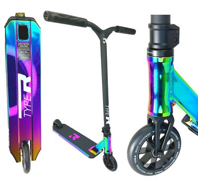 Root Industries Type R Stunt-Scooter H=82,5cm Kinder Roller regenbogen Rainbow