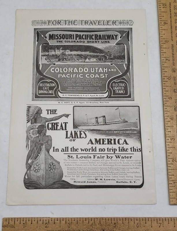 1904 - NORTHERN STEAMSHIP CO - magazine advertisement - listing #5378