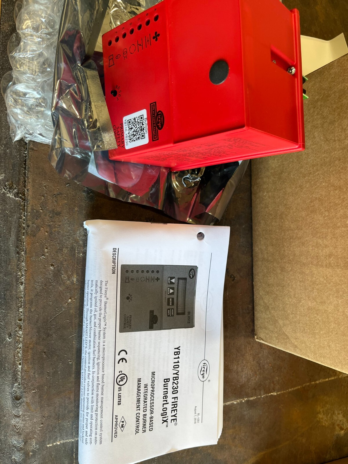 234869+New-No+Box+Fireye+YB110-YB230+BurnerLogix+Amplifier+Module+ ...