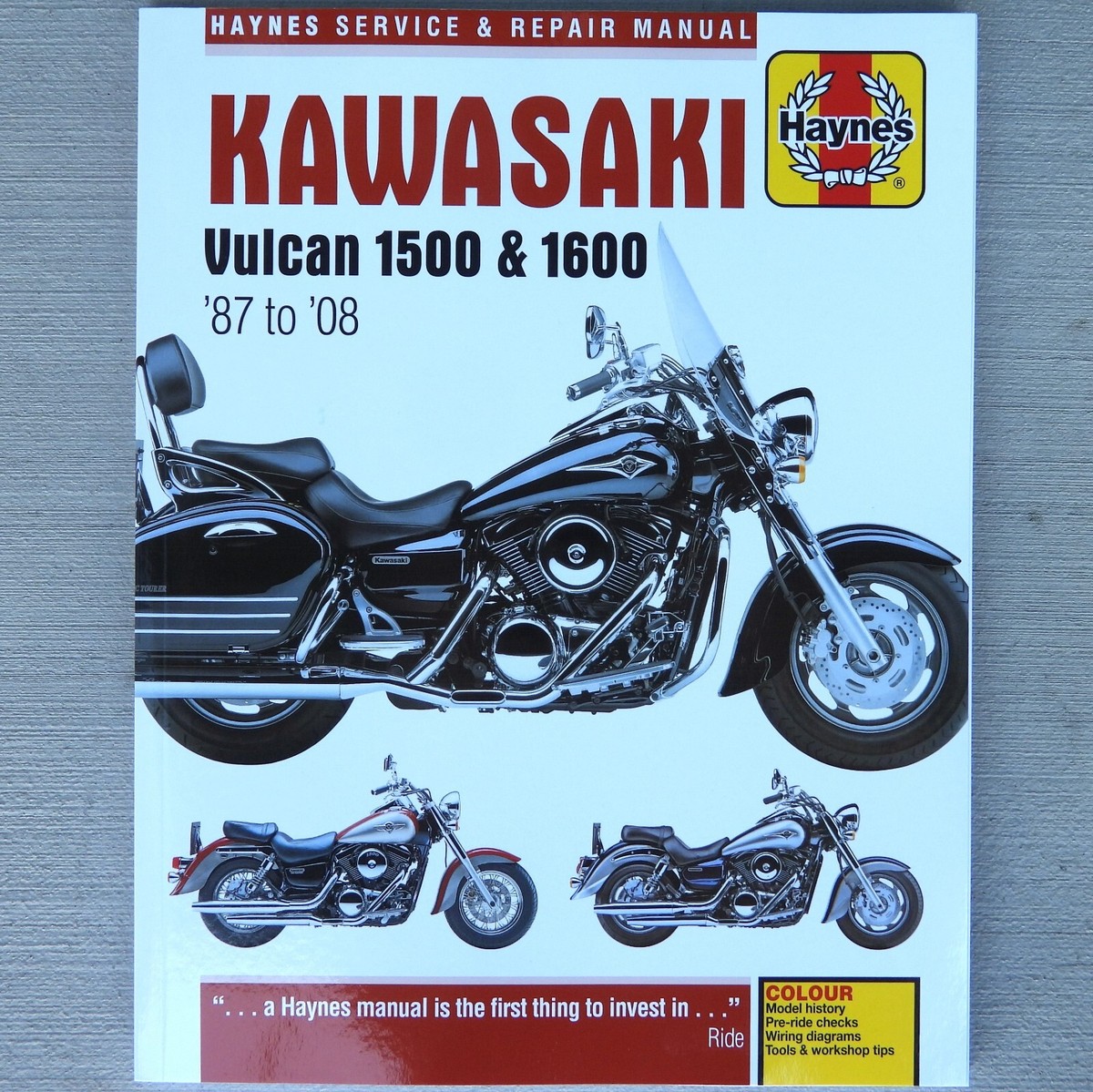 1987-2008 Kawasaki Vulcan 1500 1600 Classic Nomad Drifter HAYNES