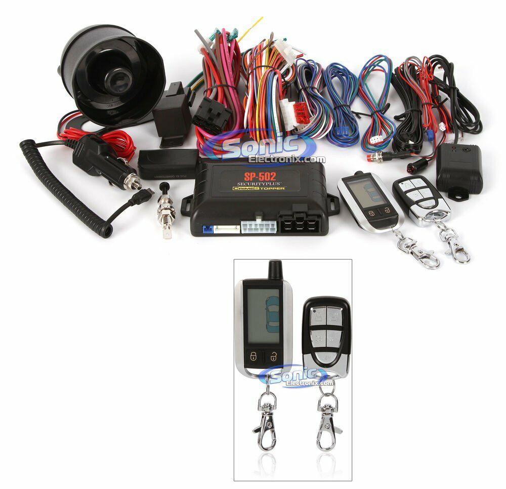 Crimestopper SP-502 2-way Paging Remote Start Keyless Entry Car ...