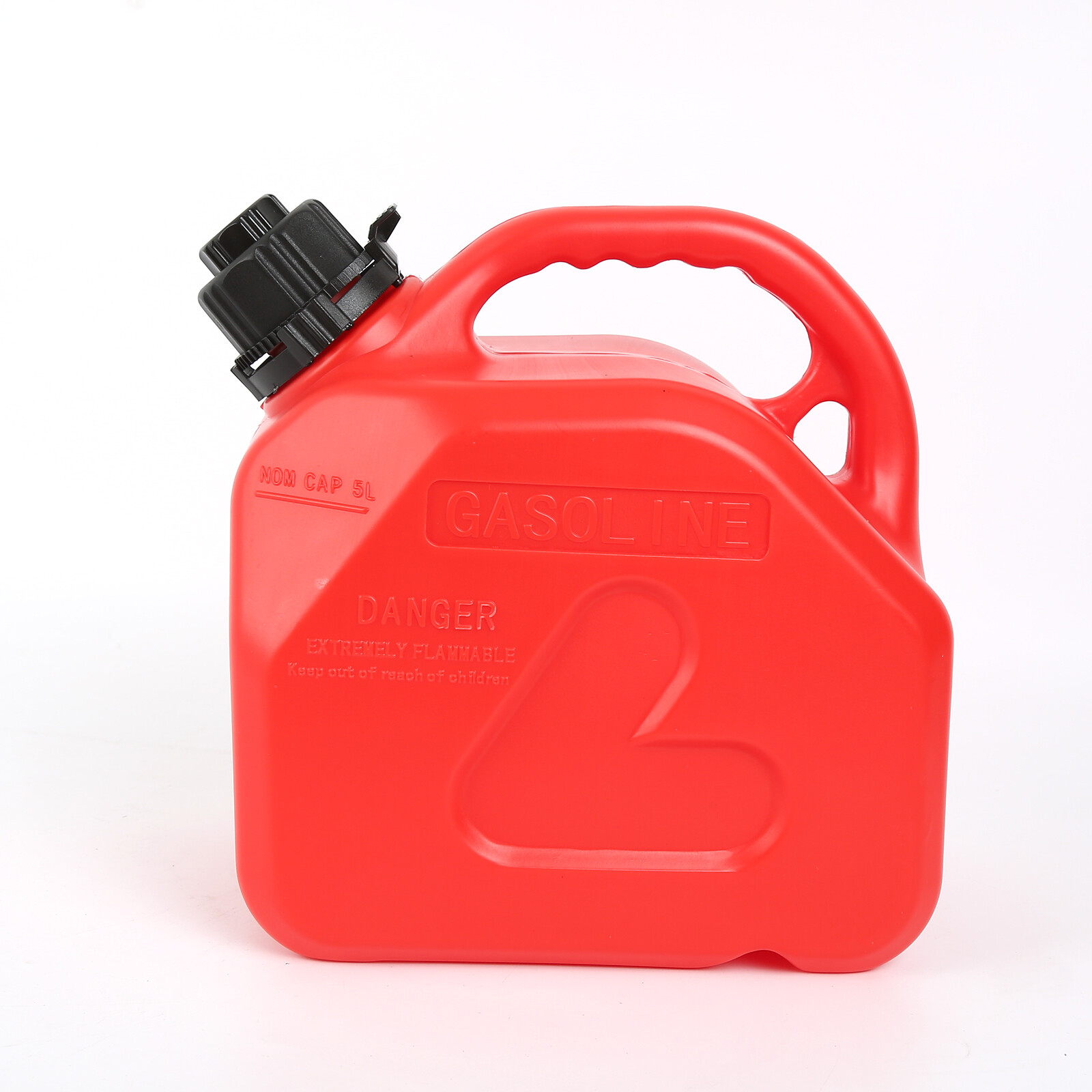 5L/1.32 Gallon Stable Plastic JerryCan Petrol Gas Diesel Fuel Tank Oil
