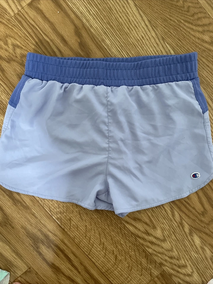 Champion Girls Lot,  Active Shorts (3) GrayLeggings (1) Size M-L. Pastel Colors - Image 2 of 4
