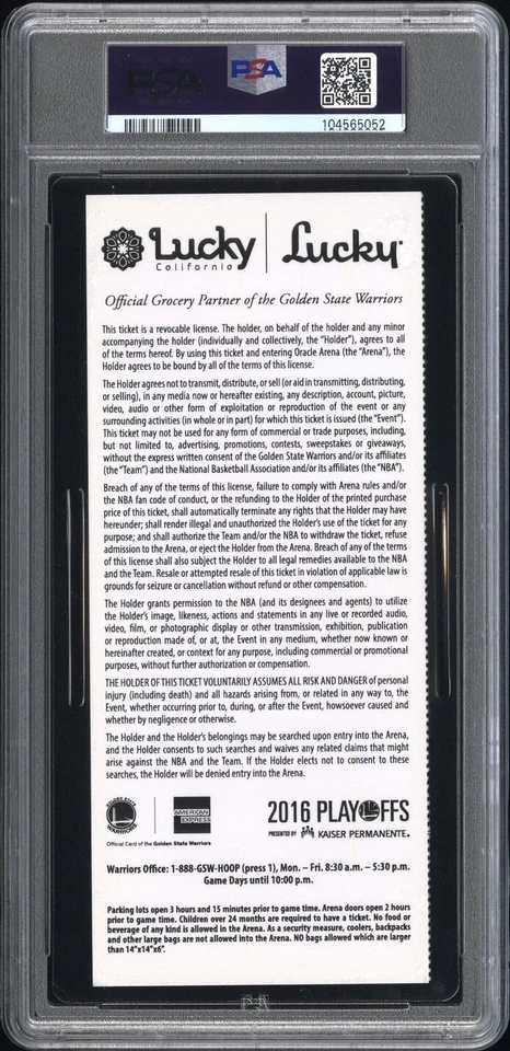ИГРА ФИНАЛА НБА ЛЕБРОН ДЖЕЙМС ПЕРВЫЙ ТИТУЛ 2016 7 БИЛЕТОВ CAVALIERS LAKERS PSA 8 - Изображение 2 из 3