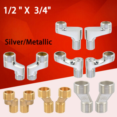 Eccentric Tap Reducer Dog Legs 1/2'' x 3/4''BSP Bath Shower Connector Male Reducer
