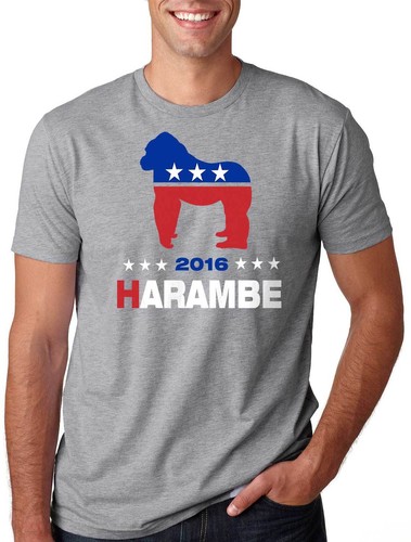 Harambe For President Harambe Political Party T-shirt 2016 Election - Picture 4 of 5