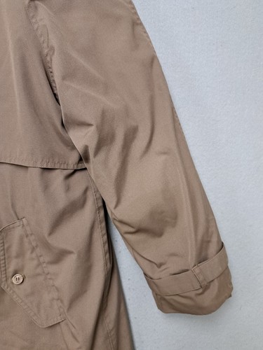 Cabelas Damen Med Reg Long Trench Canvas Jacke Mantel braun Gänsedaunen gefüttert - Bild 6 von 13