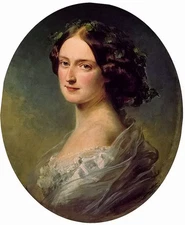 Oil franz xavier winterhalter lady clementina augusta wellington child villiers