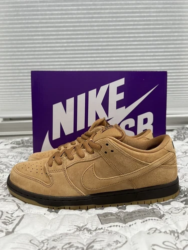 Nike Sb Dunk Low Pro Wheat Mocha BQ6817-204 Men’s Size 10 / Women’s Size 11.5