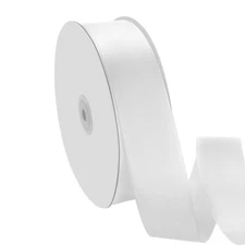1-1/2" x 100 Yards Satin Ribbon - Wide Silk White Ribbon with Spool - Ideal f...