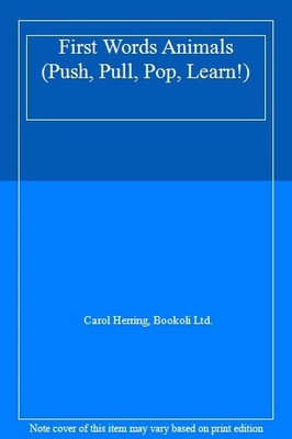 First Words Animals (Push, Pull, Pop, Learn!),Carol Herring, Bookoli Ltd.