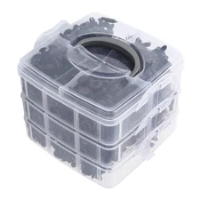 645Pcs Car Retainer Clips Plastic Fasteners Kit Auto Push Pin Rivets Body Fender