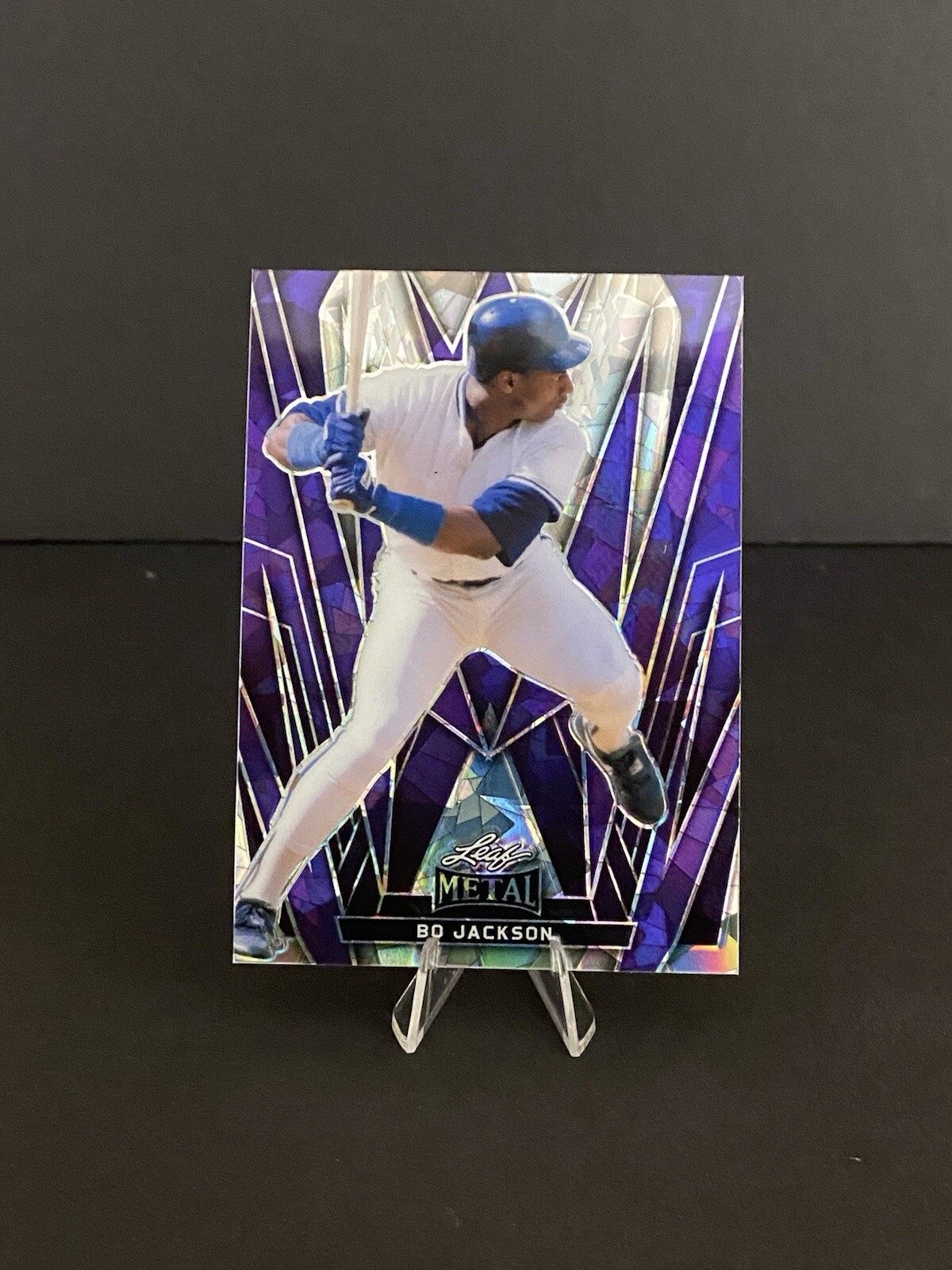 2024 Leaf Metal Baseball Bo Jackson #6 Purple Crystal 2/5