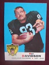 1969 Topps Ben Davidson (Oakland Raiders) #128 EX/NRMT