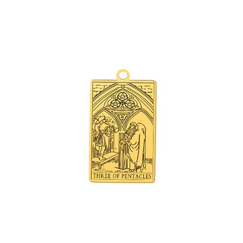 Traje de Oros Cartas del Tarot Vintage Colgante Amuleto para Collares Arte del Tarot - Imagen 34 de 43
