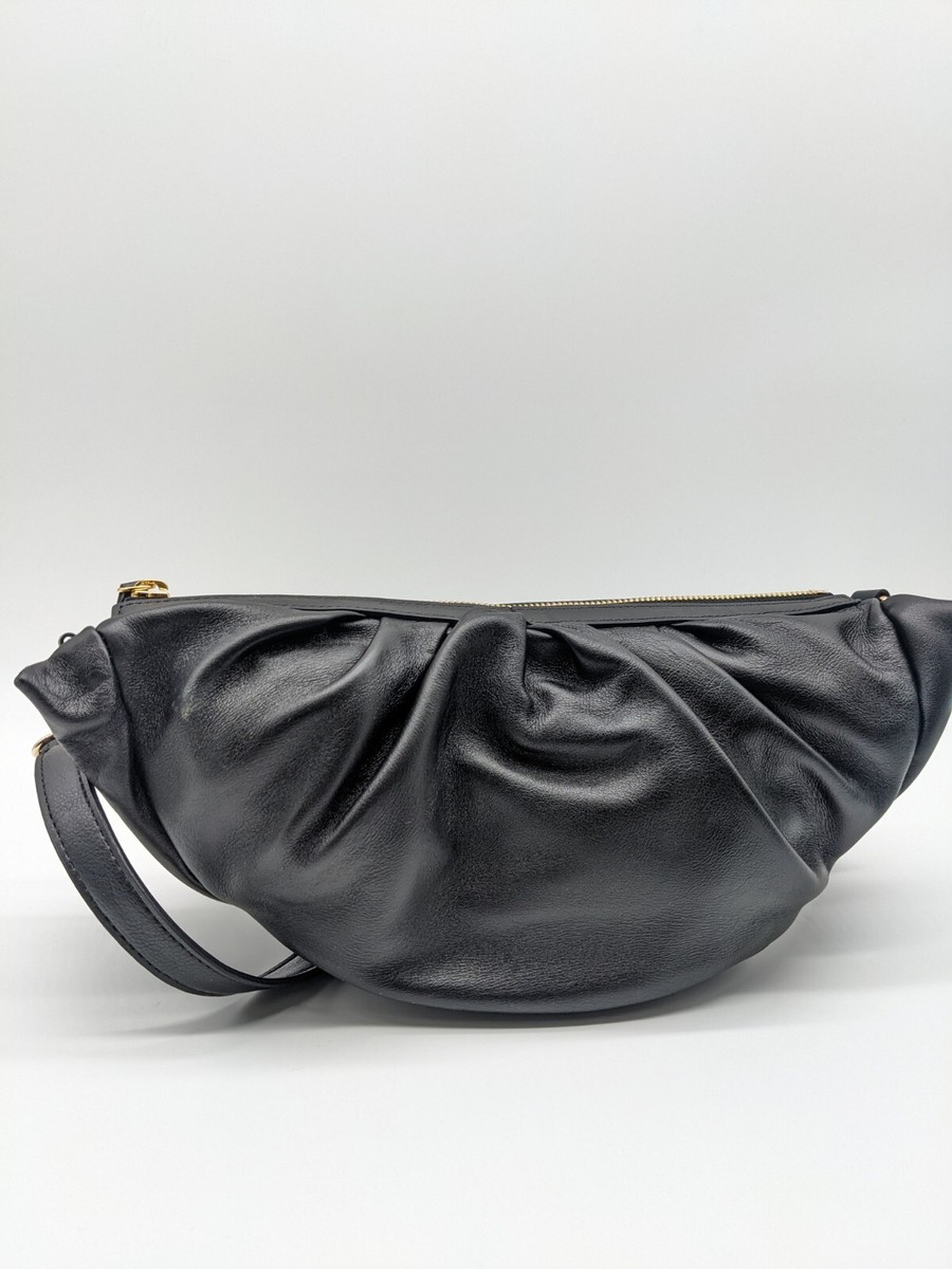 REIKE NEN genuine leather croissant crossbody bag clutch shoulder