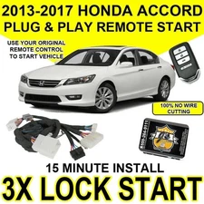 Js Alarms Plug & Play Remote Start For 13-17 Honda Accord PUSH TO START HO10