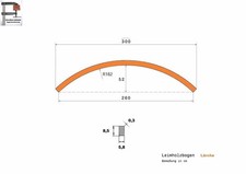 8,5x5,8 Leimholzbogen Runddach Bauwagen Sparren Schäfer Tonnendach Erdhügelhaus