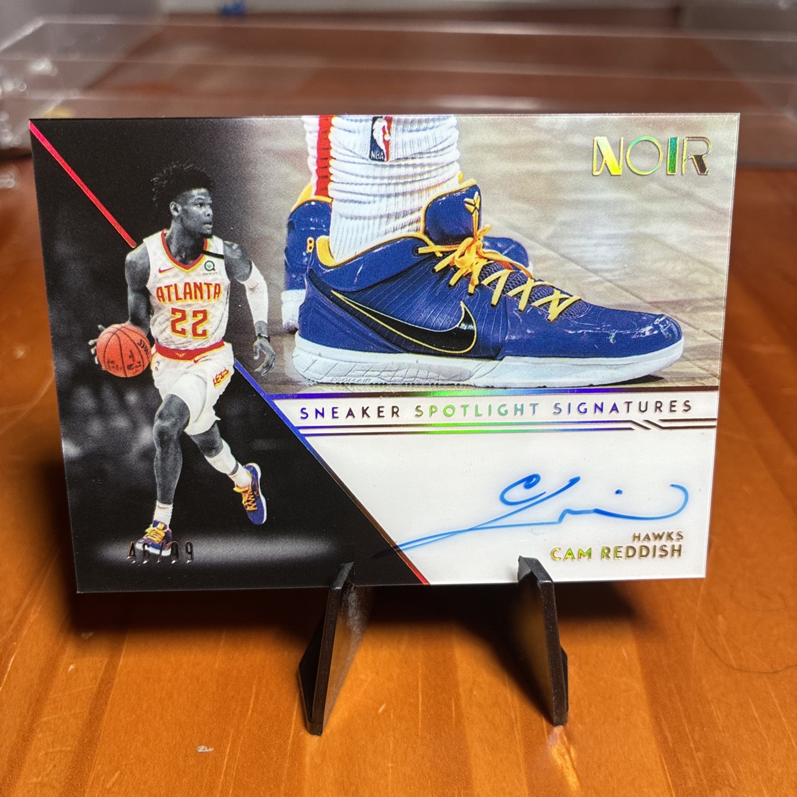 2020-21 Panini Noir-Sneaker Spotlight Signatures Cam Reddish #SSP-CAM 24/99 (AU)
