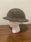 WW1 BRODIE US ARMY MILITARY HELMET SAND FINISH ORIGINAL MISSING LINER CHINSTRAP