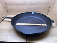 BSR cast iron skillet 14in 14 inch Birmingham stove and range huge massive pan
