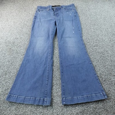 Torrid Jeans Womens 20 Dark Blue Denim Pants Bombshell Flare High Rise Stretch