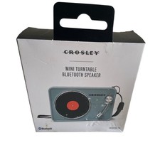 Crosley CR3029A TW Mini Turntable Bluetooth Speaker Teal Rechargeable USB Retro