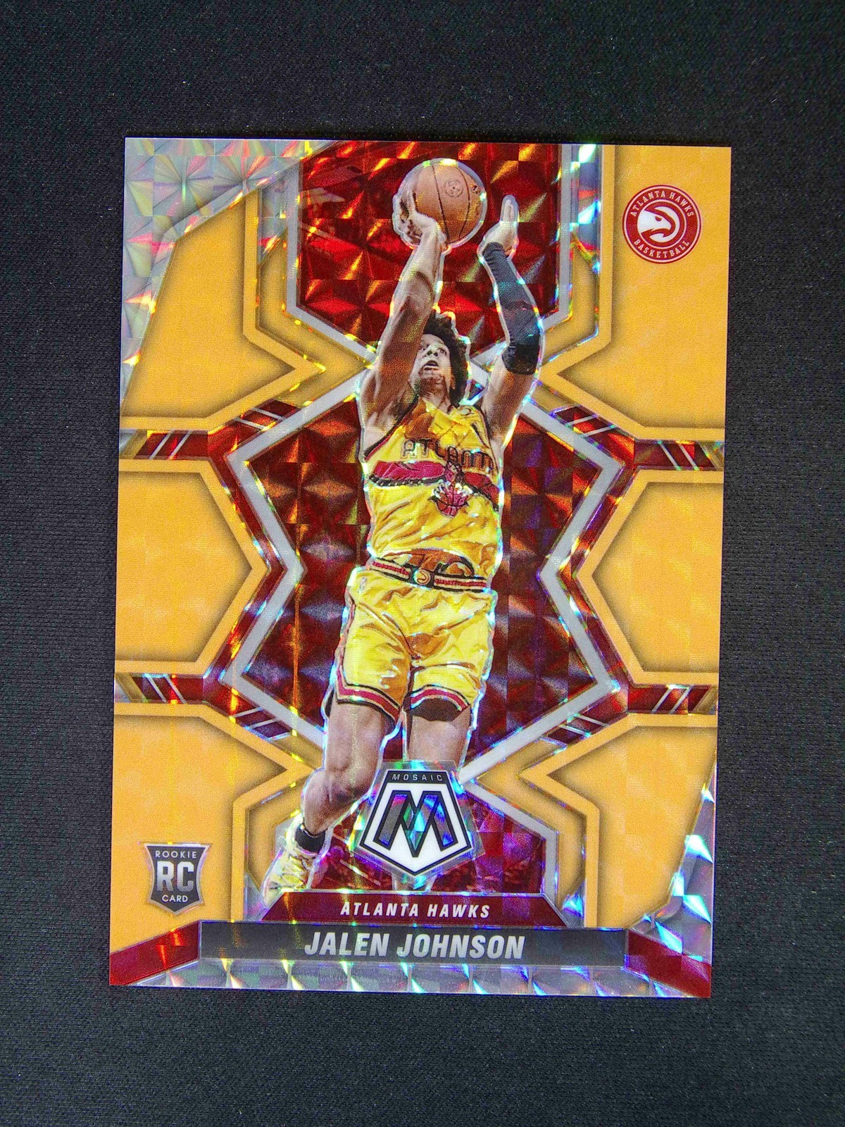 2021-22 Panini Mosaic Jalen Johnson #228 RC Rookie Orange /25