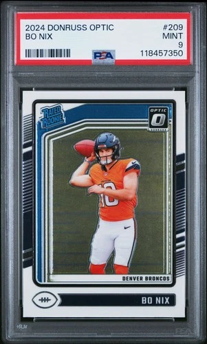 2024 PANINI DONRUSS OPTIC #209 BO NIX ROOKIE RC PSA 9