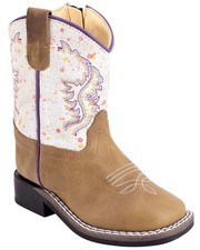 Old West Toddler Girls' Western Boot - Broad Square Toe - BSI1994