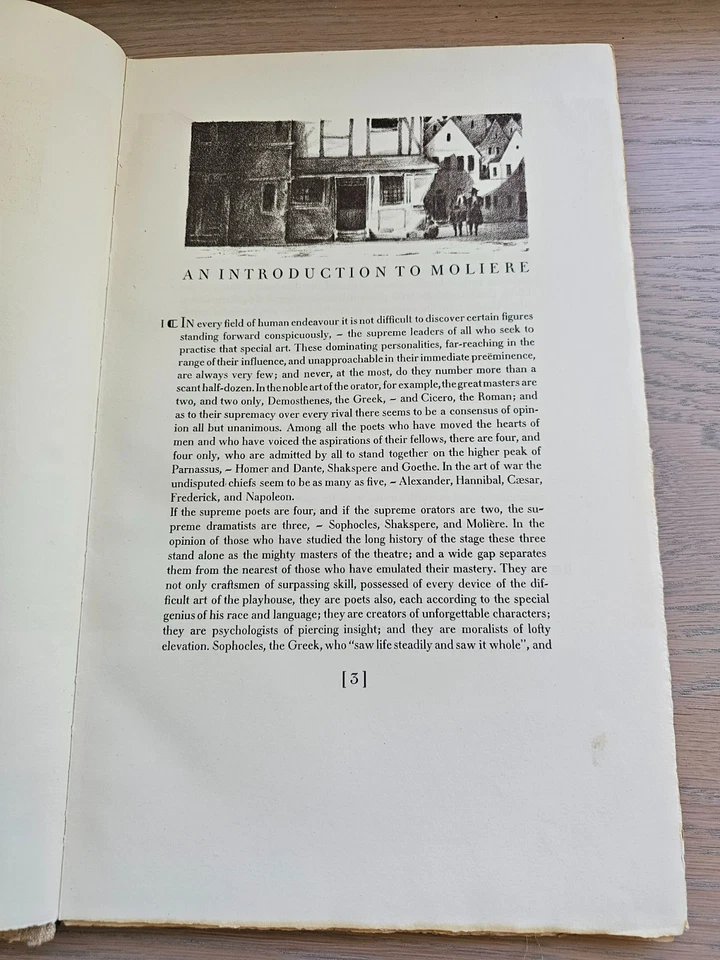 Tartuffe or the Hypocrite ~ Moliere ~ HC ~ 1930~Limited Edition 640/1500 ~SIGNED - Image 4 of 4