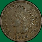 1898 Indian Head Cent Choice Extremely Fine XF+ Coin #41961