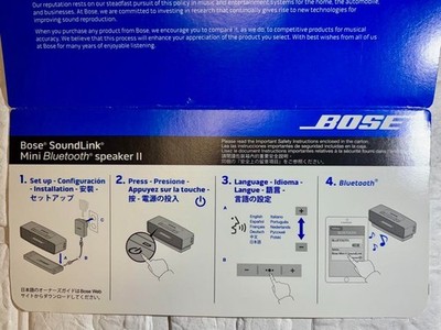 Bose SoundLink Mini II Wireless Bluetooth Speaker Carbon【good