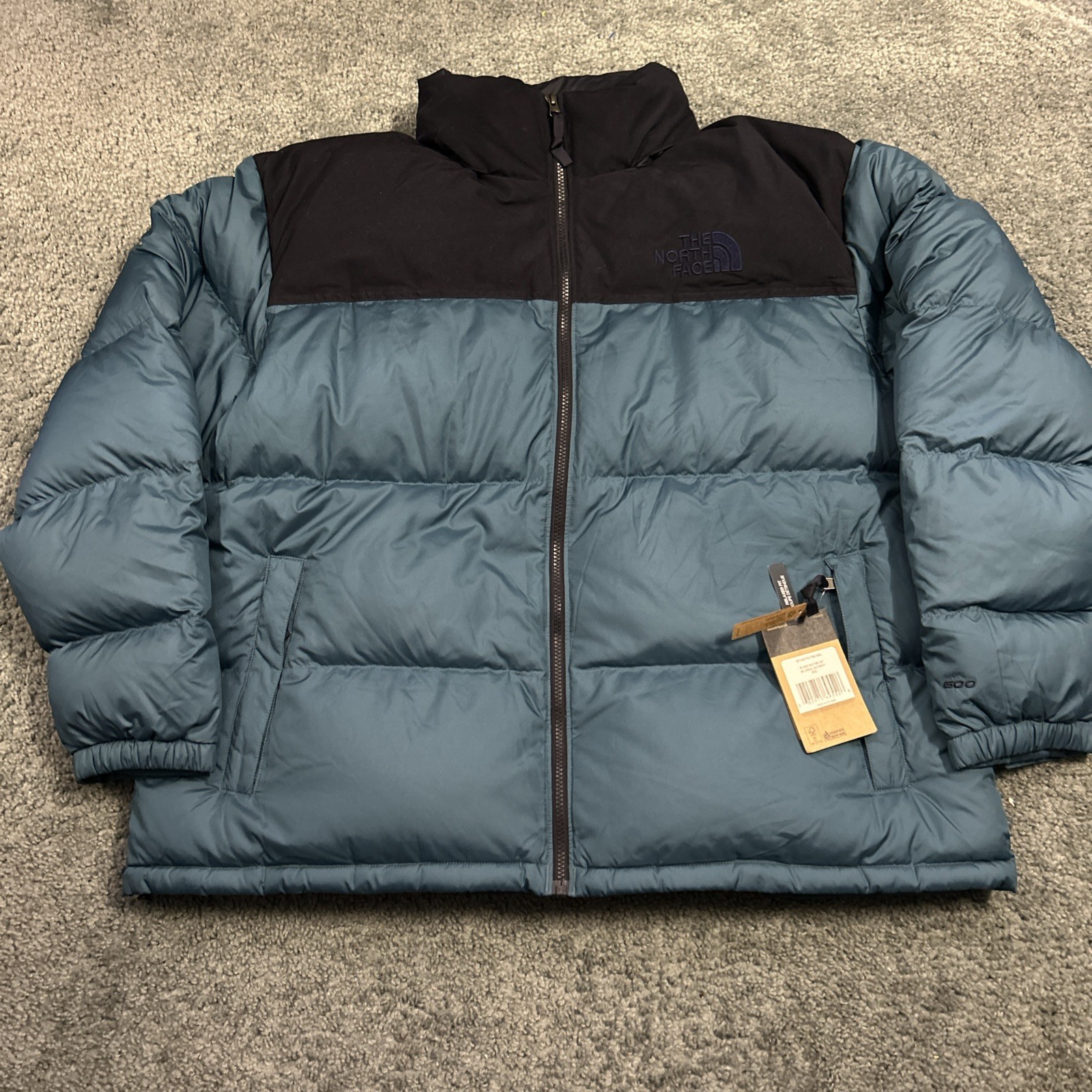 NWT Mens The North Face Nuptse Jacket Two Tone Blue Sz XXL 600 Down