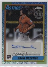 2025 Series 1 1990 Topps Chrome Silver Pack /299 Zach Dezenzo #90CA-ZD Auto pe8