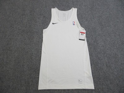 NBA Basketball Player Issued Tank Top Mens Large White Nike Pro