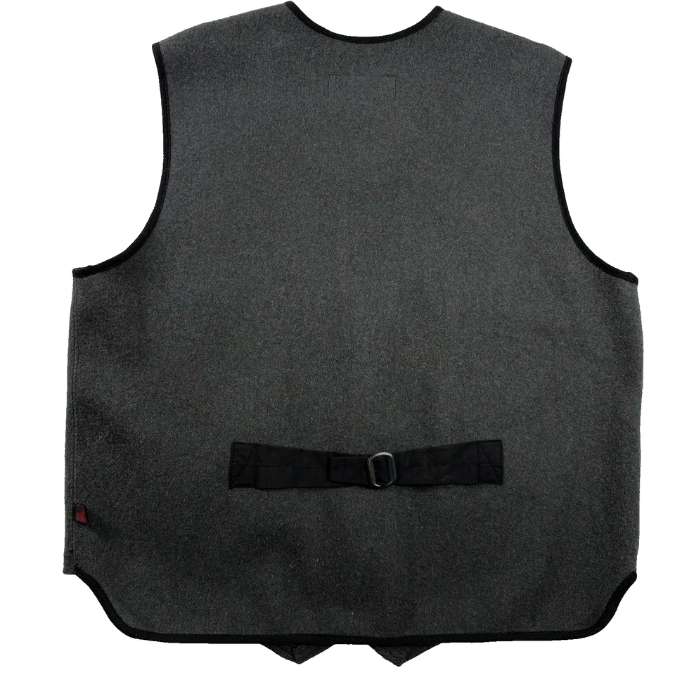 Woolrich Wool Blend Buckle Back Field Vest Men’s L Loden Heather Green - Image 4 of 4