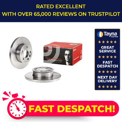 2x Brake Discs Pair Solid fits VW TRANSPORTER Mk4 2.4D Front 90 to 96 AAB 282mm