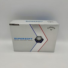 CALLAWAY Supersoft 12 Golf Balls Dozen White New and Improved Open Box - NEW