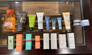 Samples- Garnier, No 7, Vichy, It, Clinique, Belif, Peach & Lily, Avene, Clarins