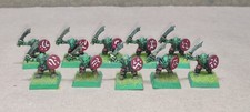 Battle Masters Warhammer Goblin  Plastic Painted 10 pcs Soldatini (28mm)