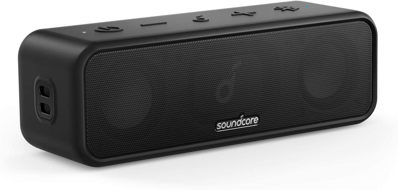 soundcore 3 by Anker Bluetooth Speaker with Stereo Sound Pure Titanium Diaphragm