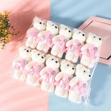 10pcs/Bag Bouquet Bear Ice Cream Diamond Bear Valentines Day Gift For Wedding Bo