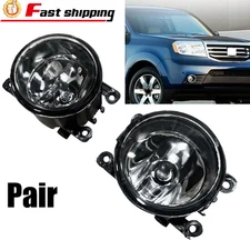Pair H11 Bumper Fog Light Lamp Fit Honda Pilot 2012-2017 Replacement Clear Lens