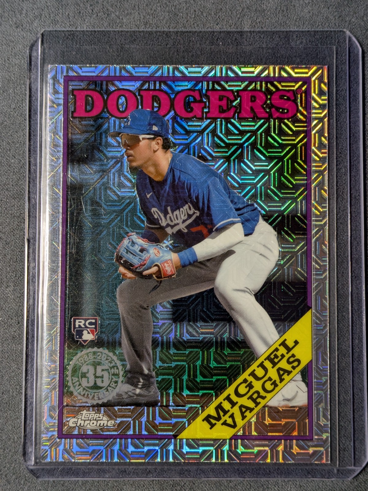 Miguel Vargas 2023 Topps Baseball Mojo Los Angeles Dodgers Silver Pack Rookie