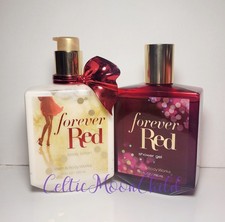 Bath Body Works ORIGINAL FORMULA Forever Red Body Lotion Shower Gel 10oz Set
